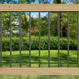Deckorators 3/4-in x 26-in Bronze Aluminum Round Deck Baluster (10-Pack)