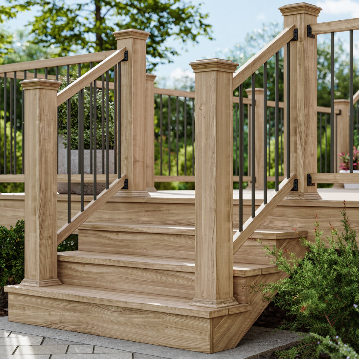 Deckorators 3/4-in x 32-in Bronze Aluminum Round Deck Baluster (10-Pack)