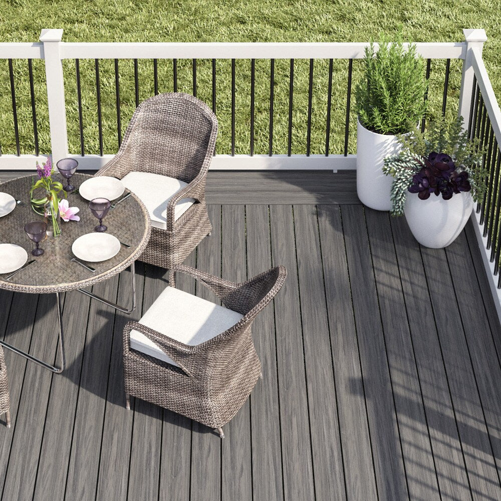 Deckorators 3/4-in x 32-in Black Aluminum Round Deck Baluster (10-Pack)