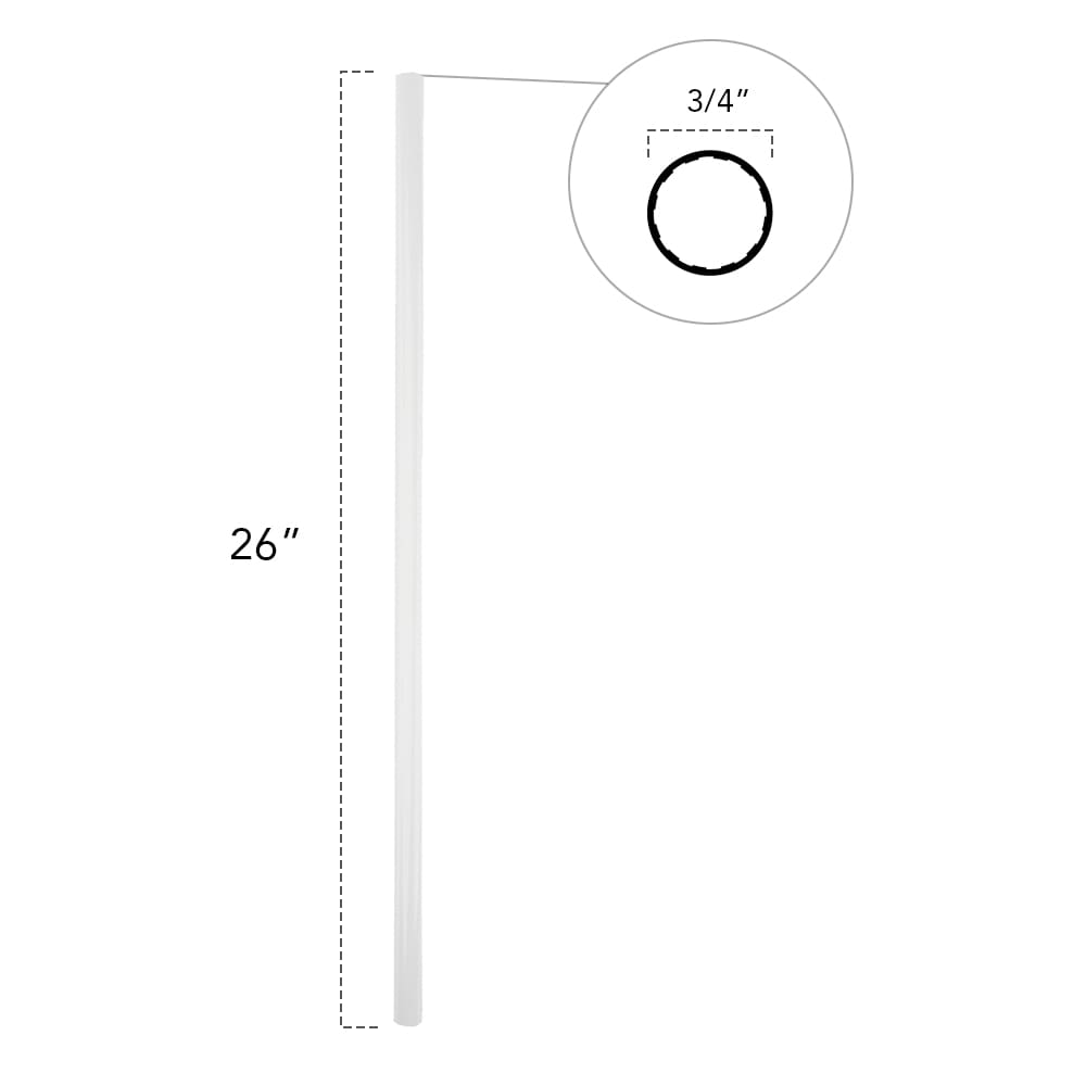 Deckorators 3/4-in x 26-in White Aluminum Round Deck Baluster (10-Pack)