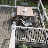 Deckorators 3/16-in x 1-in x 32-1/4-in Black Aluminum Deck Baluster (5-Pack)