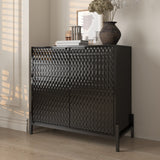 Clihome 15.67-in W x 31.5-in H Mdf Black Freestanding Utility Storage Cabinet