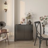 Clihome 15.67-in W x 31.5-in H Mdf Black Freestanding Utility Storage Cabinet