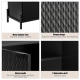 Clihome 15.67-in W x 31.5-in H Mdf Black Freestanding Utility Storage Cabinet