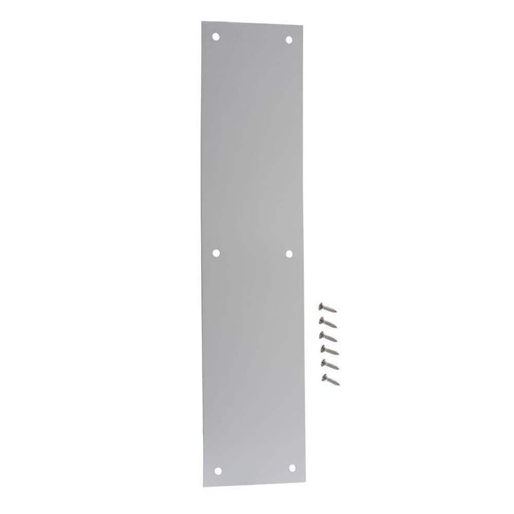 3-1/2 in. x 15 in. Satin Aluminum Push Plate
