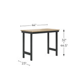 Everest Work Table 44-in W x 32-in H Steel Graphite Gray Freestanding Utility Storage Cabinet