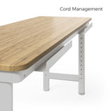 Everest Work Table 44-in W x 32-in H Steel Cloud White Freestanding Utility Storage Cabinet