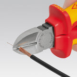 KNIPEX 7.25-in Cutting Pliers, Insulated 1000V, Chrome Vanadium Steel
