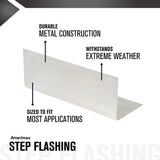 Amerimax 3-in x 7-in Silver Aluminum Step Flashing, 29-Gauge