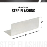 Amerimax 4-in x 8-in Silver Galvanized Steel Step Flashing