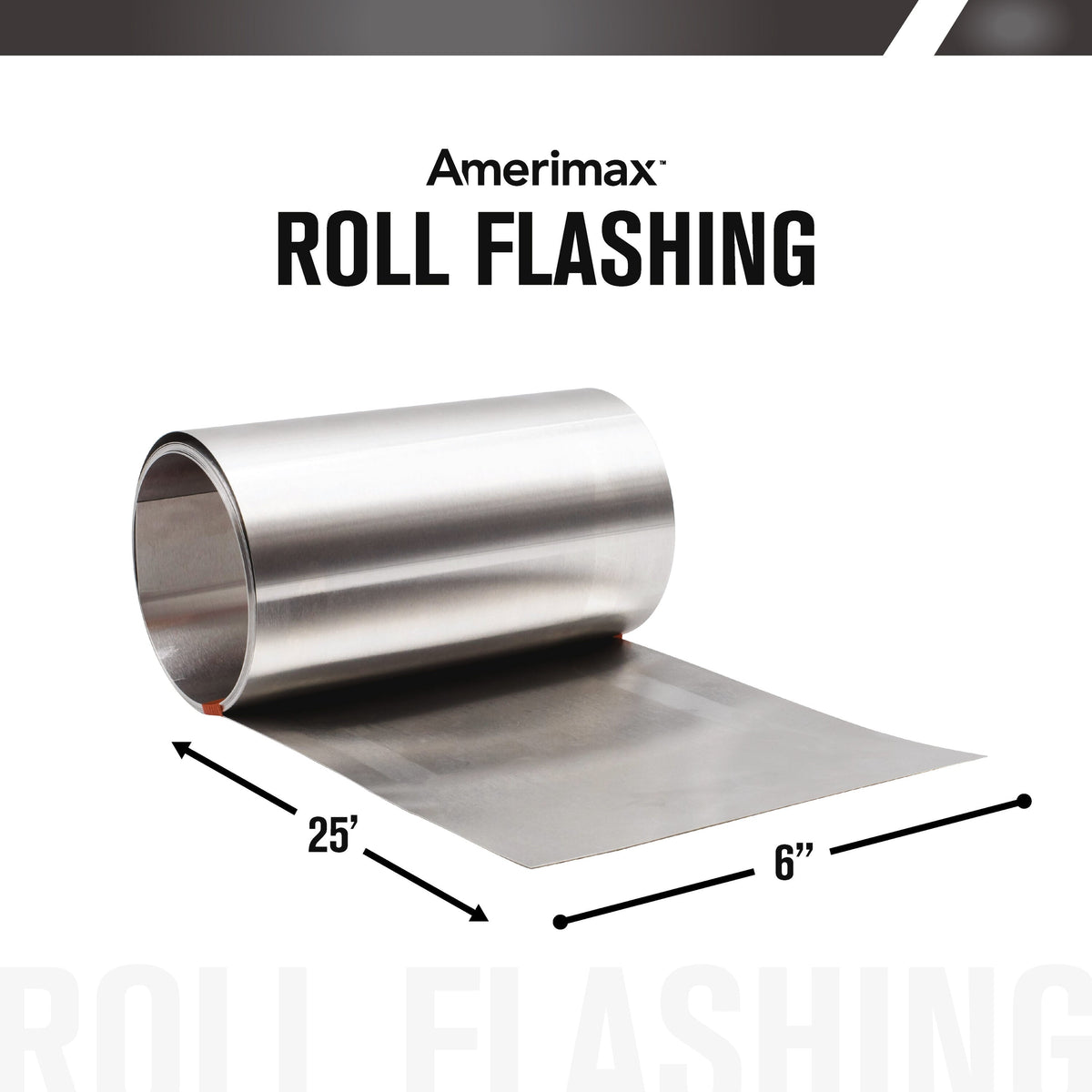 Amerimax 6-in x 25-ft Silver Aluminum Roll Flashing, 0.0084-in Thick