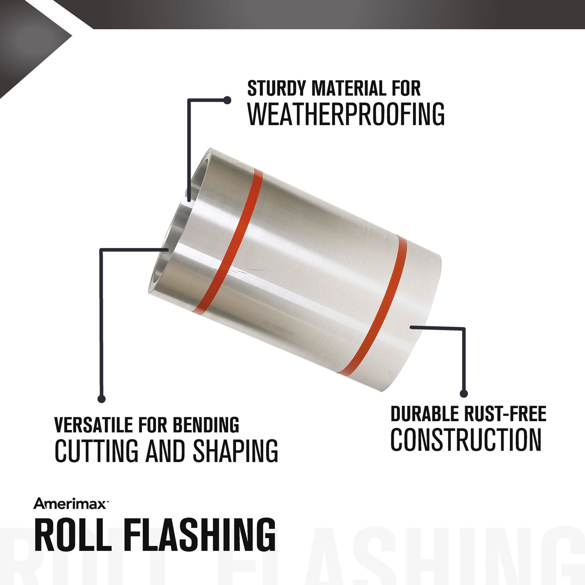 Amerimax 8-in x 10-ft Silver Aluminum Roll Flashing