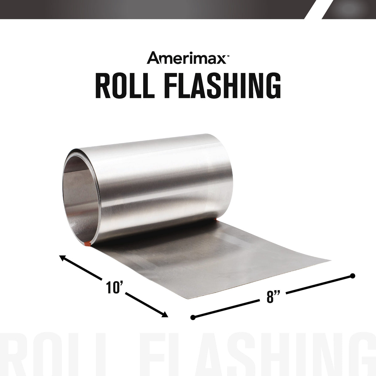 Amerimax 8-in x 10-ft Silver Aluminum Roll Flashing