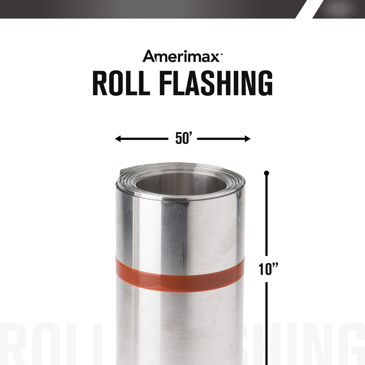 Amerimax 10-in x 50-ft Silver Galvanized Steel Roll Flashing