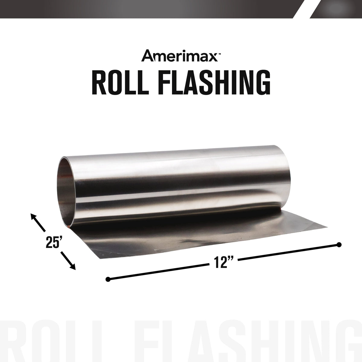 Amerimax 12-in x 25-ft Silver Galvanized Steel Roll Flashing, 2-Pack