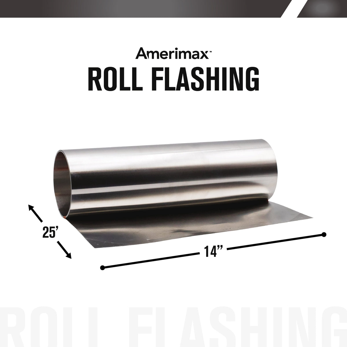 Amerimax 14-in x 25-ft Silver Galvanized Steel Roll Flashing