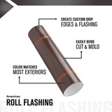 Amerimax 14-in x 10-ft Brown/White Aluminum Roll Flashing