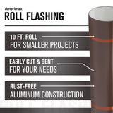 Amerimax 14-in x 10-ft Brown/White Aluminum Roll Flashing