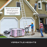 Tie Down TranzPorter TP400 Roofing Platform Ladder Hoist with Lifan Gas Engine, 28-ft Track, 400-lb Capacity