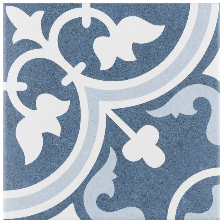 Affinity Tile Arte Artic 10-in x 10-in Satin Porcelain Encaustic Floor and Wall Tile product image