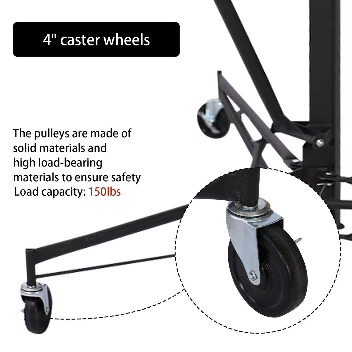 Maocao Hoom 16ft Drywall Lift 16-ft H x 53.5-in L x 53.5-in W Steel Drywall Lift