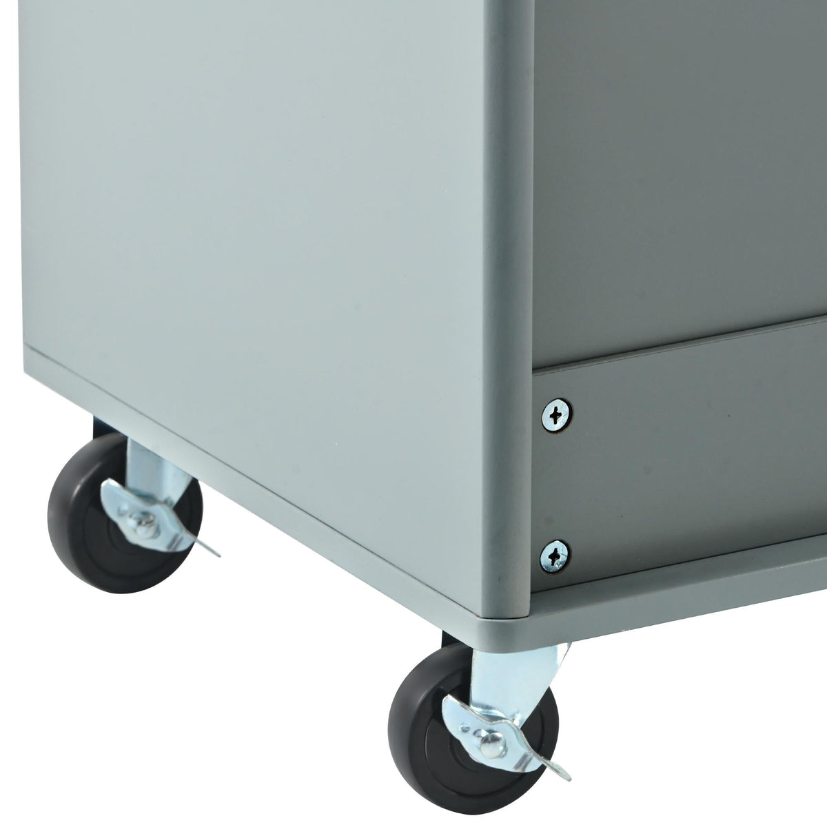 Bayfeve Grey Blue Kitchen Island with Drop Leaf, LED Light Kitchen Cart on Wheels with 2 Fluted Glass Doors and 1 Flip Cabinet Door, Large Kitchen Island Cart with an Adjustable Shelf and 2 Drawers