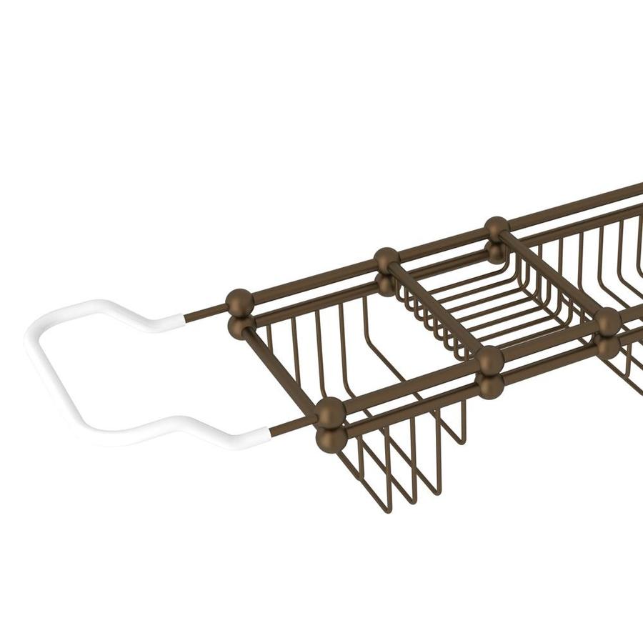 Rohl 5.75-in H Adhesive Solid Brass Polished Nickel Hanging Shower Caddy - Super Arbor