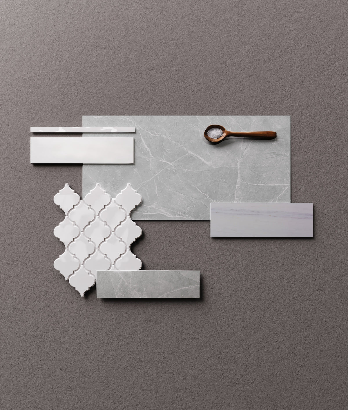 Satori Hudson Brilliant White 11-in x 13-in Glossy Porcelain Arabesque Mosaic Wall Tile (0.98-sq. ft/ Piece)