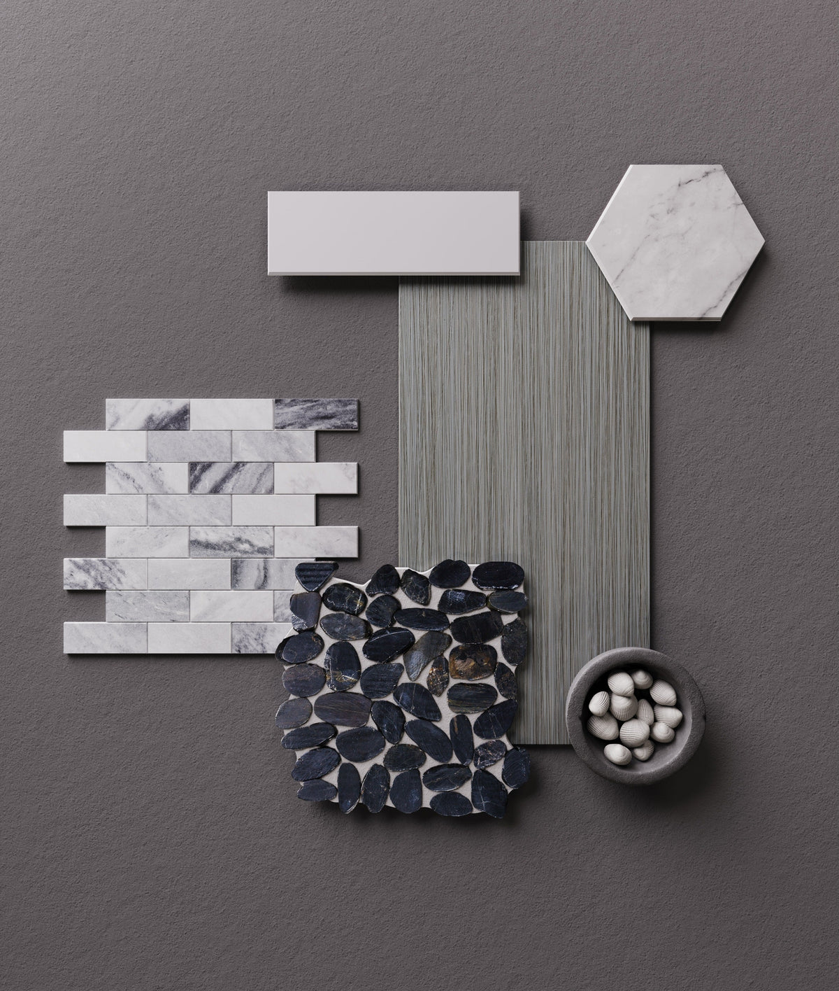 Satori Regent Carrara Nevoso 8-in x 10-in Matte Porcelain Hexagon Floor and Wall Tile (0.44-sq. ft/ Piece)