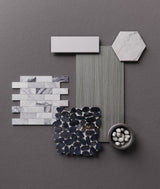 Satori Regent Carrara Nevoso 8-in x 10-in Matte Porcelain Hexagon Floor and Wall Tile (0.44-sq. ft/ Piece)