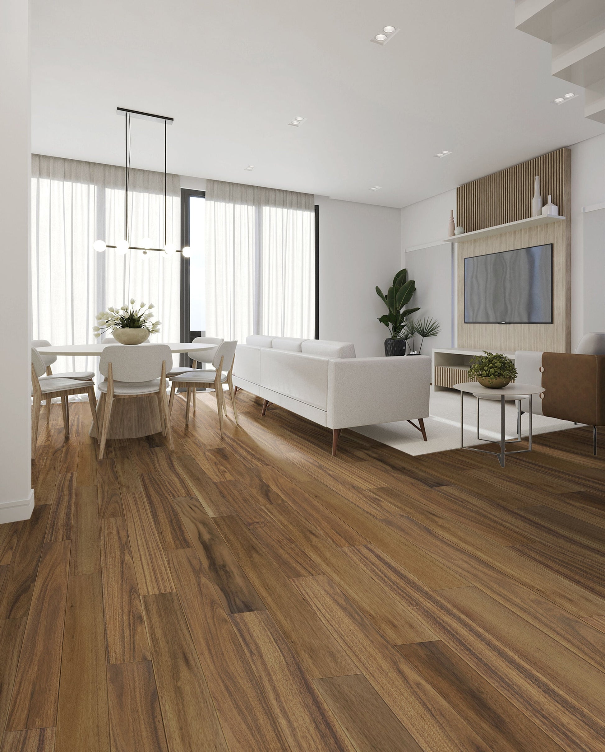 allen + roth Acacia Kuta hardwood flooring — alternate angle
