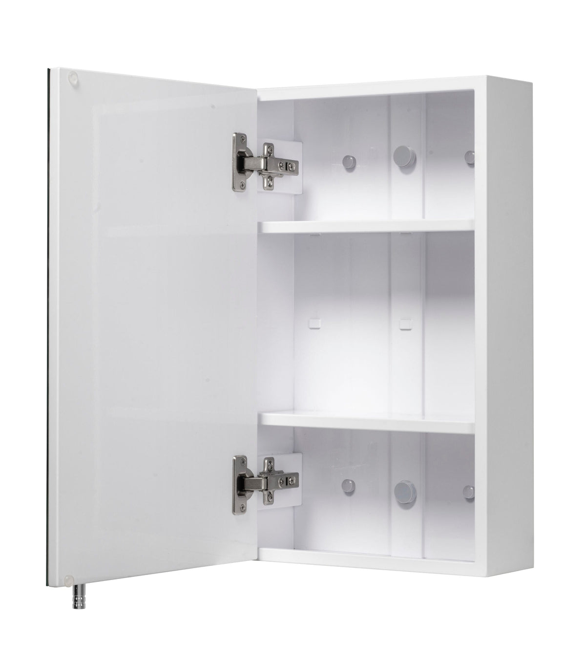 Croydex 16-in x 26-in Surface Mount White Mirrored Medicine Cabinet