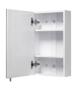 Croydex 16-in x 26-in Surface Mount White Mirrored Medicine Cabinet