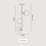 Progress Lighting Avec 3-Light Matte Black Modern/Contemporary White Glass Linear Medium Hanging Pendant Light