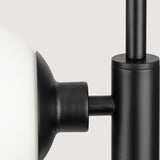 Progress Lighting Avec 3-Light Matte Black Modern/Contemporary White Glass Linear Medium Hanging Pendant Light