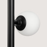 Progress Lighting Avec 3-Light Matte Black Modern/Contemporary White Glass Linear Medium Hanging Pendant Light
