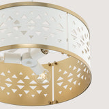 Progress Lighting Avec 3-Light Champagne Bronze Modern/Contemporary Drum Medium Hanging Pendant Light