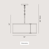 Progress Lighting Avec 3-Light Champagne Bronze Modern/Contemporary Drum Medium Hanging Pendant Light