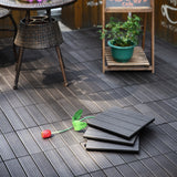Courtyard Casual 12-in x 12-in 9-Pack Gray Prefinished Composite Deck Tile Transition