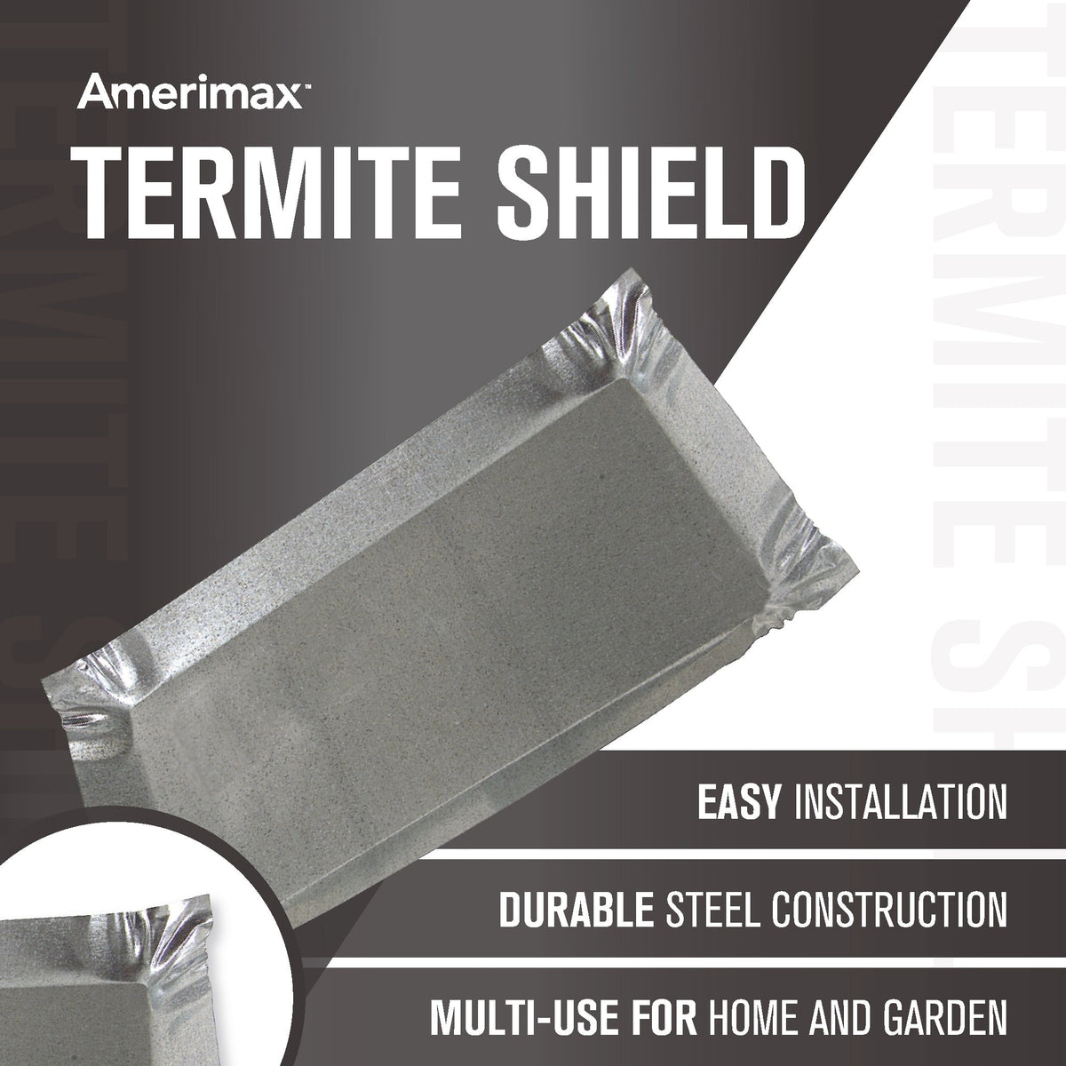 Amerimax Termite Shield 8-in x 8-in Silver Galvanized Steel Step Flashing