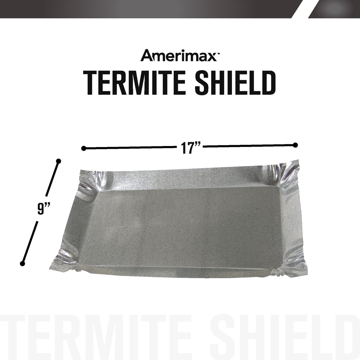 Amerimax Termite Shield, 9-in x 17-in, Silver 30-Gauge Galvanized Steel Step Flashing