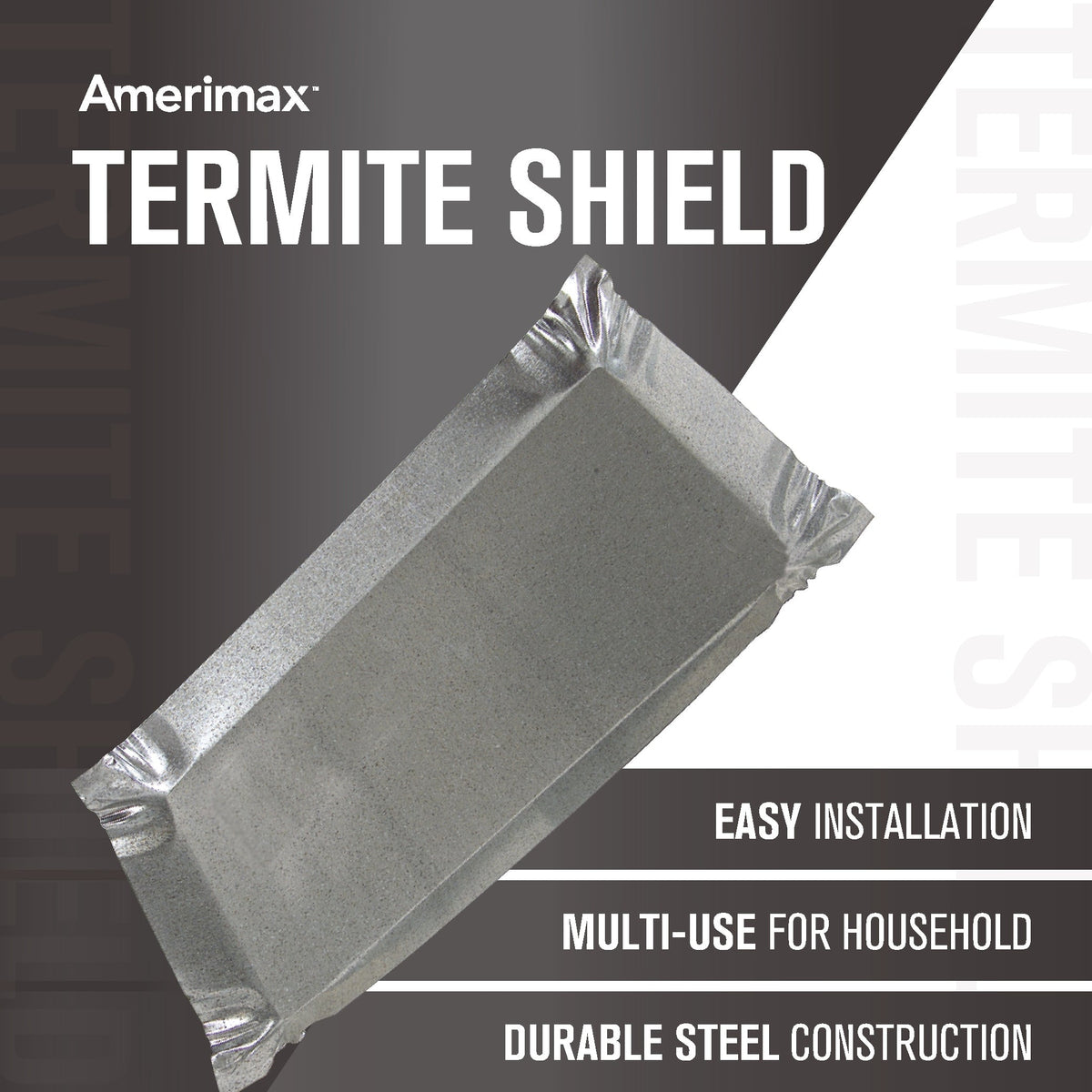 Amerimax Termite Shield, 9-in x 17-in, Silver 30-Gauge Galvanized Steel Step Flashing
