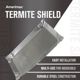 Amerimax Termite Shield, 9-in x 17-in, Silver 30-Gauge Galvanized Steel Step Flashing