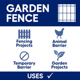 IRONRIDGE Gray Steel 50-ft Welded Wire Fence, 2x3 Mesh