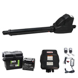 ALEKO 10-ft Single Swing Universal Battery Driveway Gate Opener Kit (Solar Compatible)