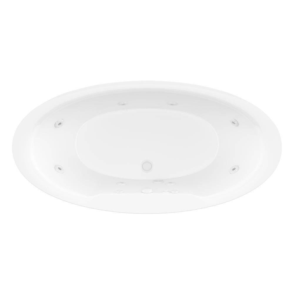 Sunstone 5.7 ft. Whirlpool Tub in White - Super Arbor