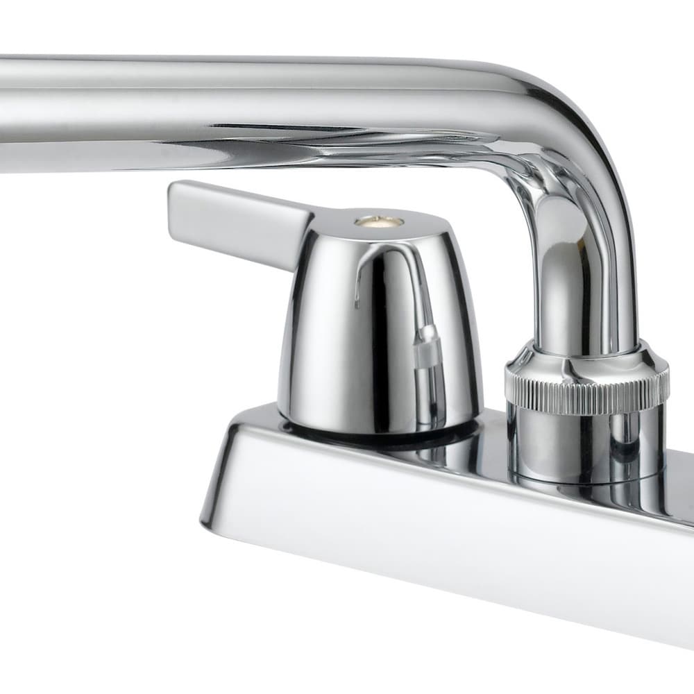 Project Source Chrome 2-Handle Deck-Mount Utility Faucet