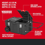 CRAFTSMAN VERSASTACK 30.4-in Black Polypropylene Wheels Lockable Tool Box
