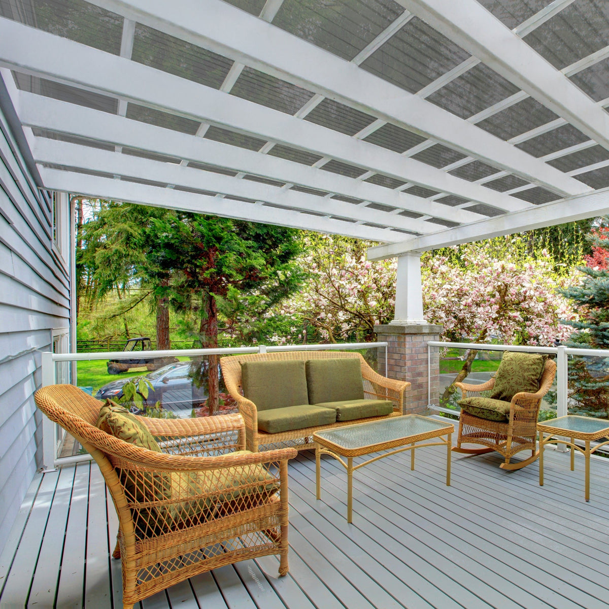 Tuftex PolyCarb 2.17-ft x 6-ft Corrugated Smoke Polycarbonate Roof Panel