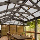Tuftex PolyCarb 2.17-ft x 6-ft Corrugated White Opal Polycarbonate Roof Panels, 10-Pack